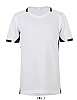 Camiseta Futbol Infantil Classico Sols - Color Blanco / Negro